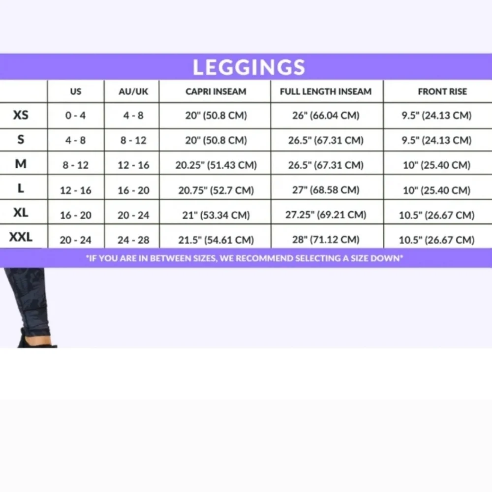 New CVG Smoke & Mirrors Full Length Leggings Small - Picture 3 of 3